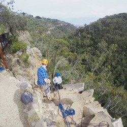 Abseiling Blue Mountain, New South Wales
